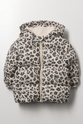 Animal Print Puffer Natural