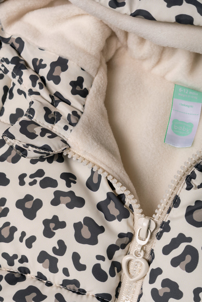 Animal Print Puffer Natural (1)