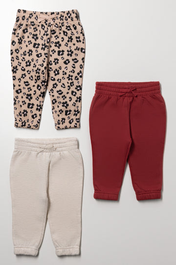 3 Pack Animal Trackpants Natural and Rust