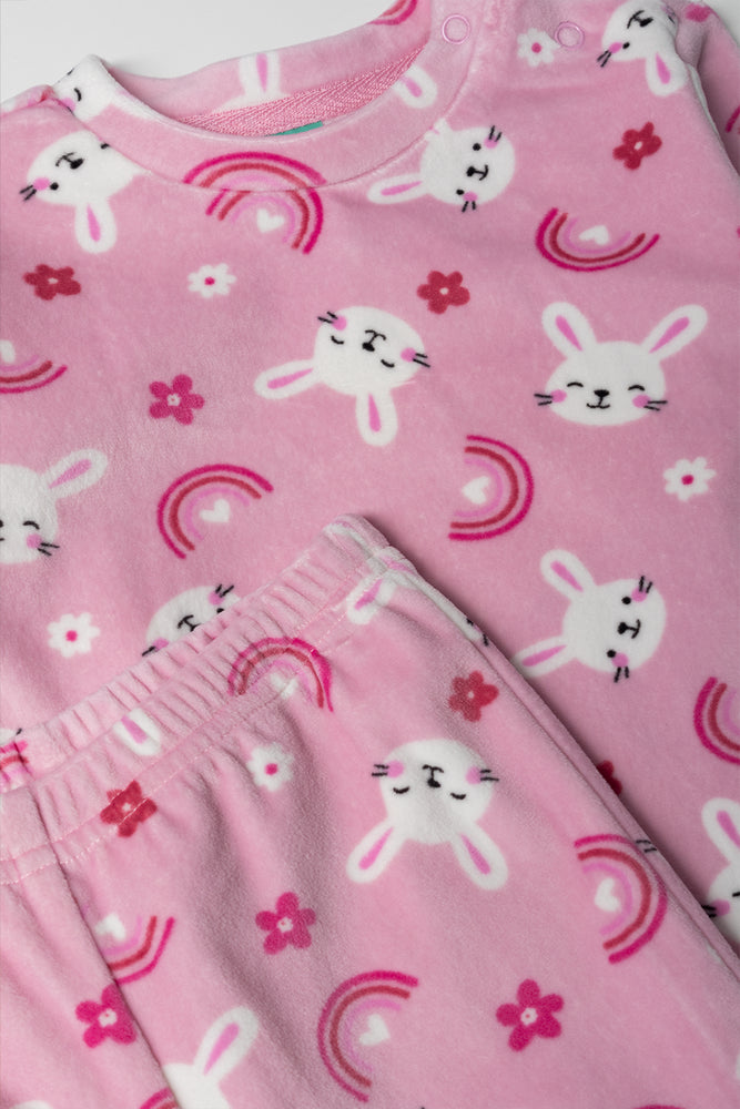 Bunny Pyjama Set Pink