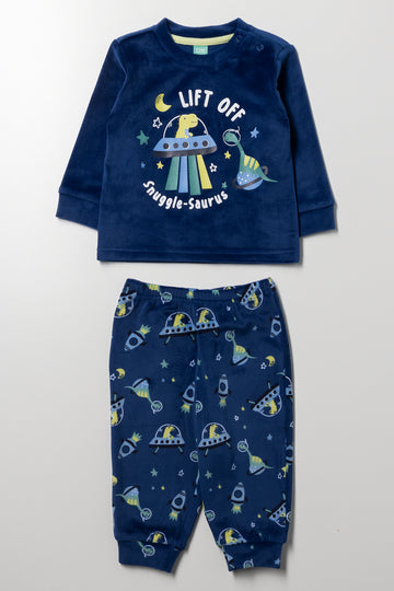 Dino Pyjama Set Blue