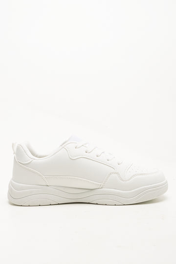 Lace Up Chunky Sneaker White