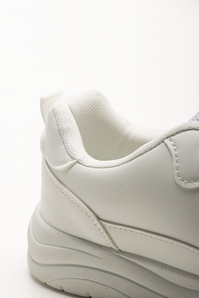 Lace Up Chunky Sneaker White (3)