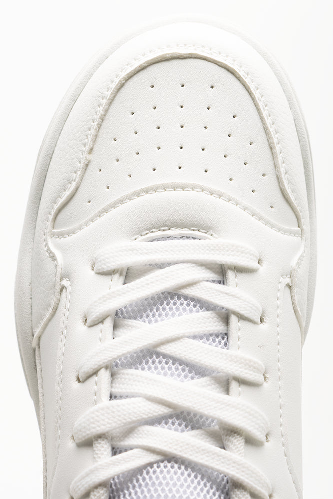 Lace Up Chunky Sneaker White (4)