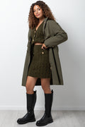 Longer Length Rain Parka Green