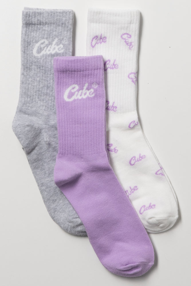 3 Pack Anklet Socks Multicolour