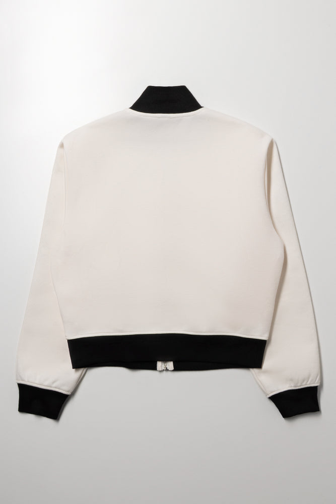 Zip Through Tracktop White | Tops & T-Shirts | Ackermans