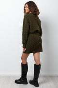 Knitwear Mini Skirt Green (2)