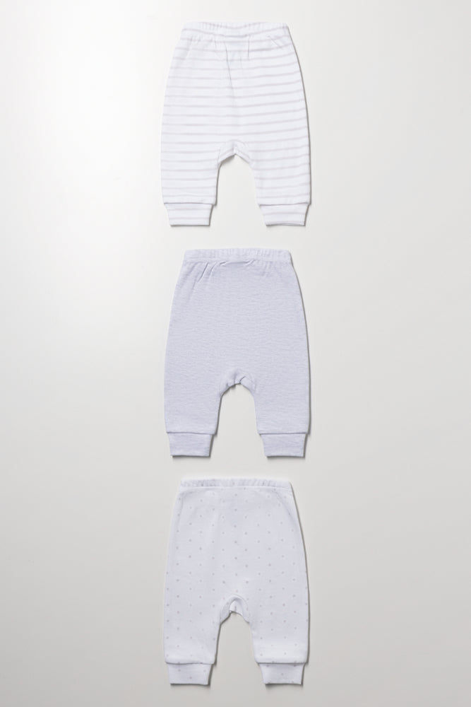 3 Pack Leggings White (2)