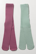 2 Pack Tights Purple And Green