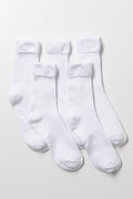 5 Pack White Anklet Socks