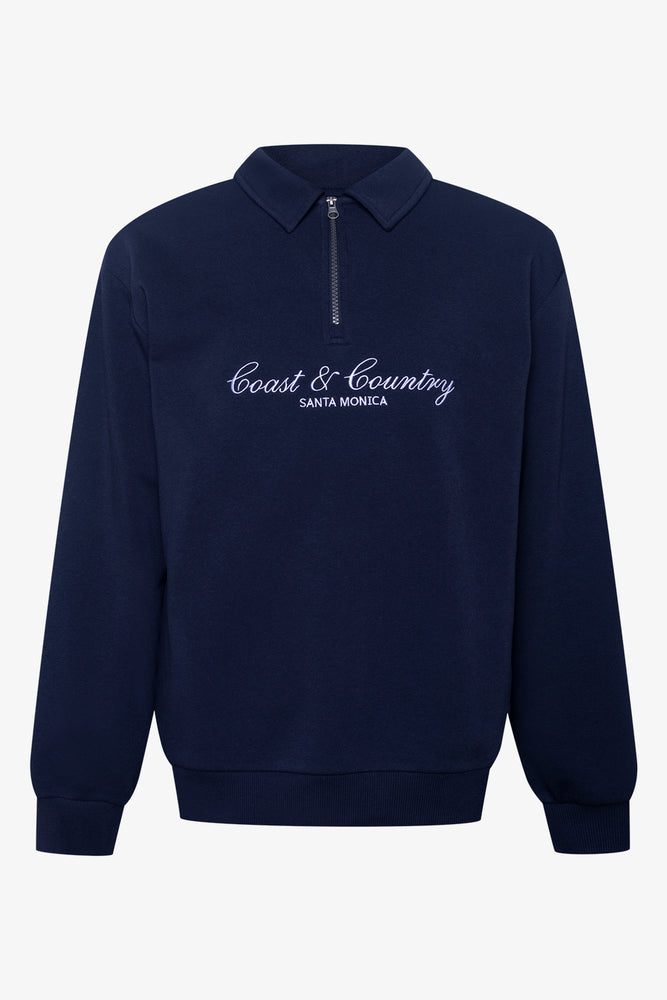 Quarter Zip Tracktop Navy | Tops & T-Shirts | Ackermans