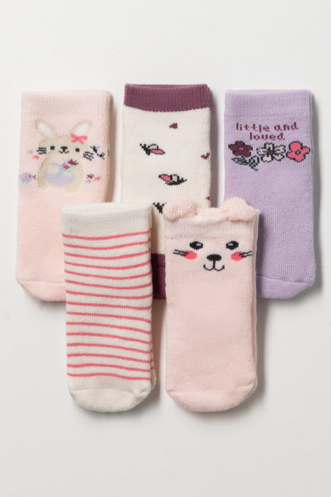 5 Pack Socks Multicolours