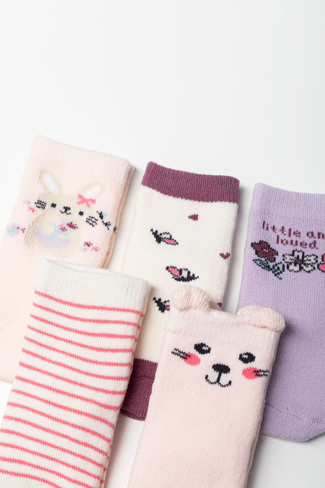 5 Pack Socks Multicolours