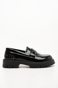 Studded Mary Jane Loafer Black (1)