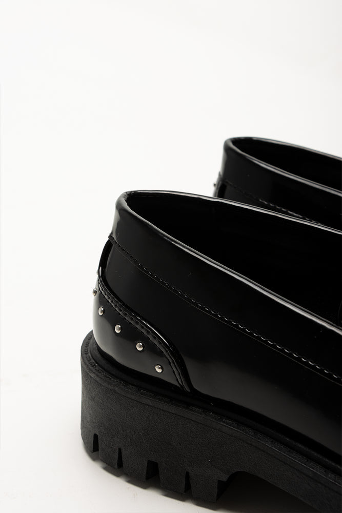 Studded Mary Jane Loafer Black (3)