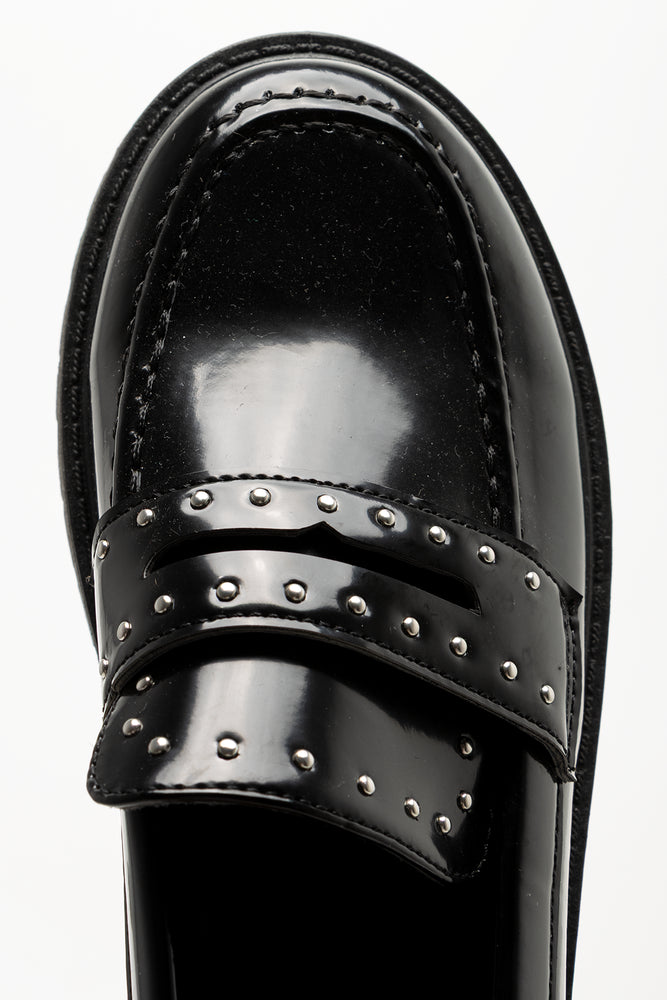 Studded Mary Jane Loafer Black (4)