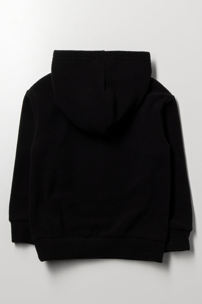 Printed Hoodie Black (2)