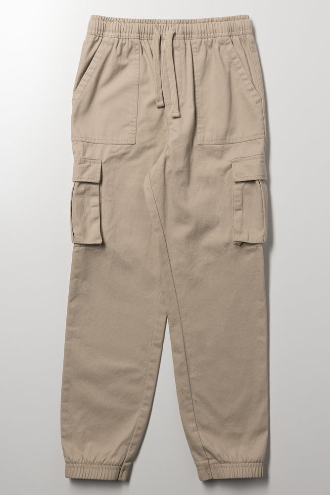 Cargo Jogger Pants Natural