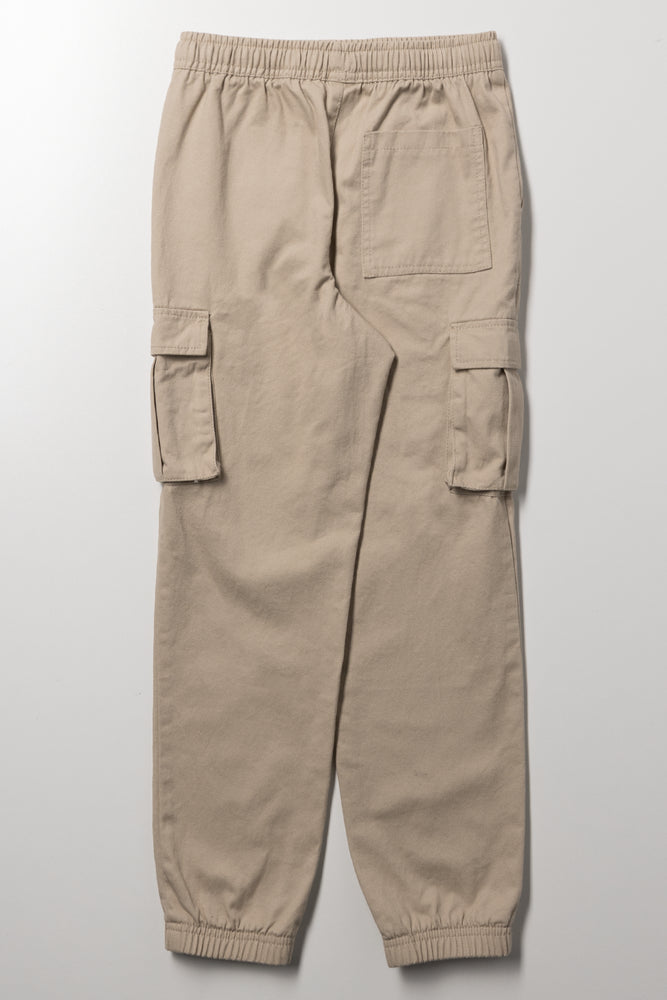 Cargo Jogger Pants Natural (2)