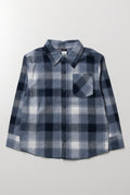 Check Flannel Shirt Blue