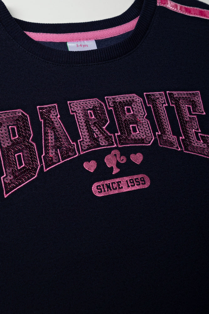 Barbie Sequins Tracktop Navy (1)