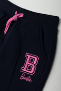 Barbie Tapered Trackpants Navy (1)