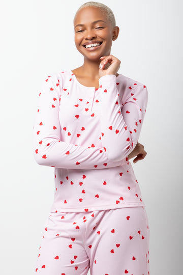 Long Sleeve Pyjama Set Pink