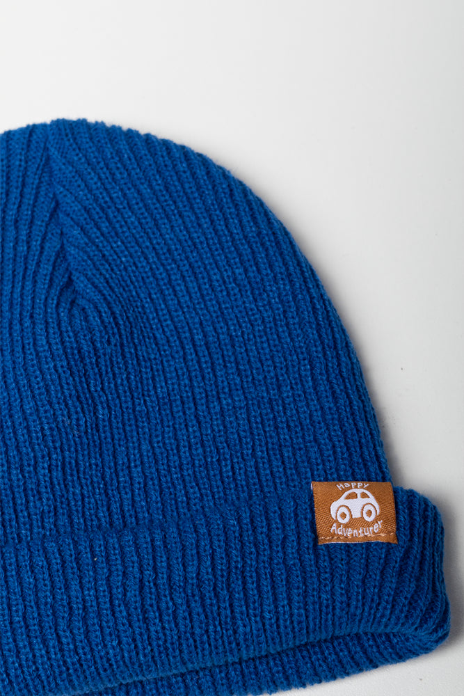 Ribbed Beanie Cobalt Blue (1)