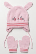 Gloves & Beanie Set Pink