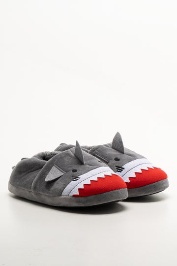 Shark Slippers Grey