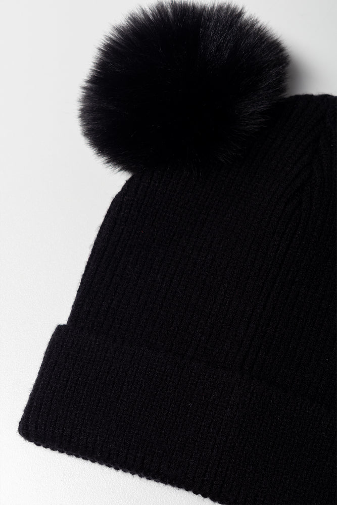 Pom Pom Beanie Black | Accessories | Ackermans Pom Pom Beanie Black | Accessories | Ackermans