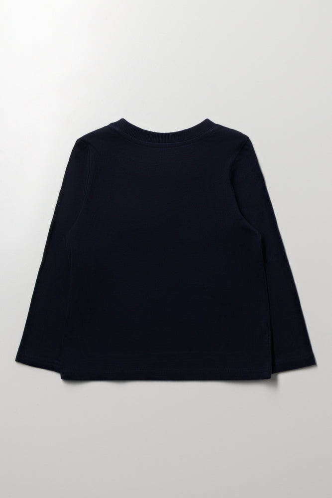 Long Sleeve T-Shirt Navy (2)