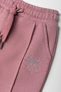 Pintuck Wide Leg Trackpants Pink (1)
