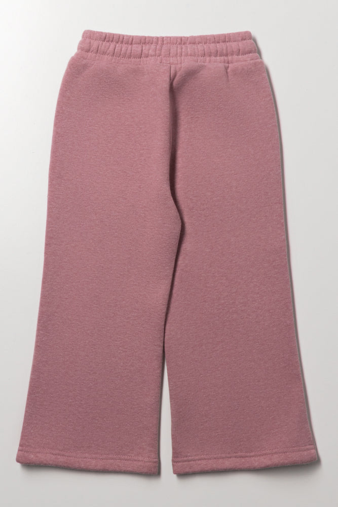 Pintuck Wide Leg Trackpants Pink (2)