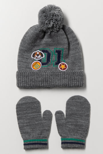 Gloves & Beanie Set Charcoal | Accessories | Ackermans