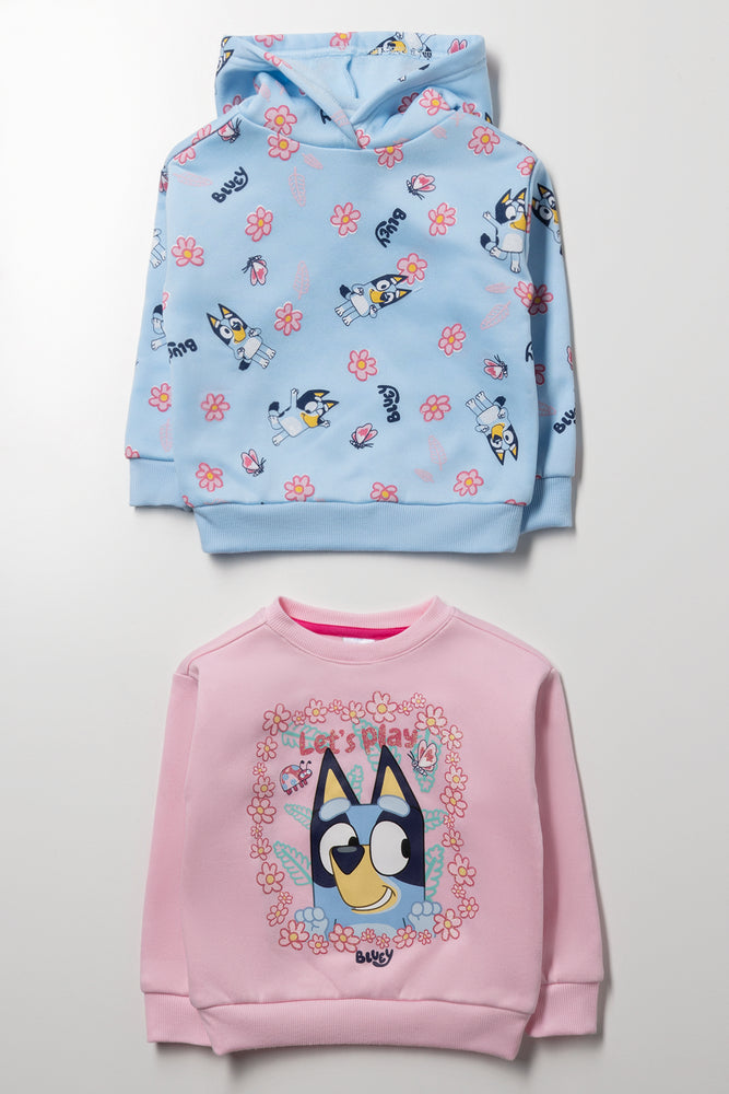 Bluey 2 Pack Tracktop Blue And Pink