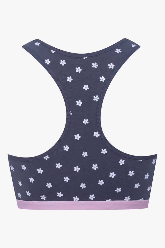 2 Pack Racerback Bras Navy And Pink (3)