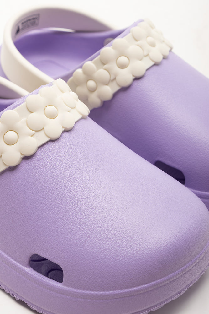 Daisy Garden Clogs Lavender (2)