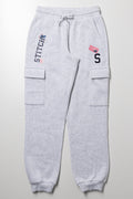 Stitch Cargo Trackpants Grey
