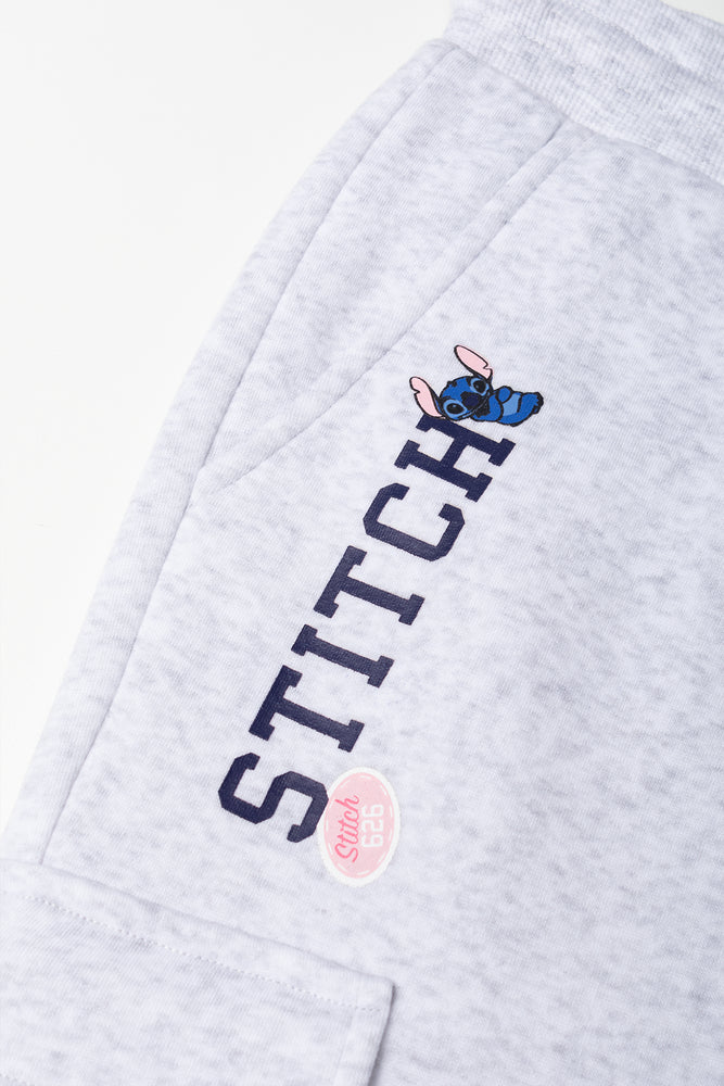 Stitch Cargo Trackpants Grey (1)