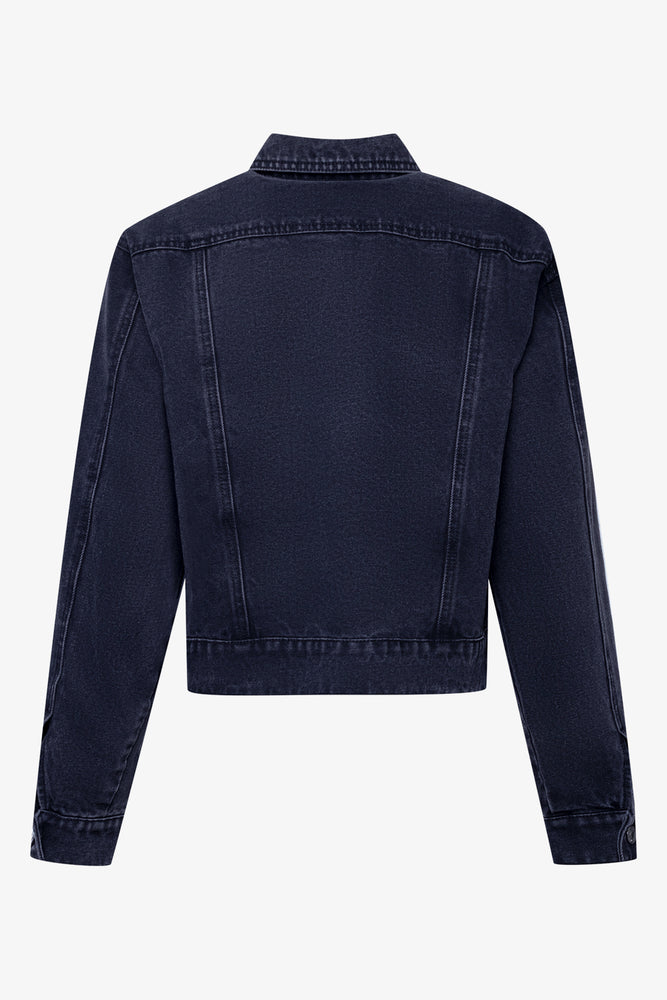 Denim Trucker Jacket Black (1)