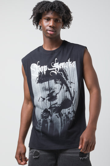 Pop Smoke Muscle T-Shirt Black