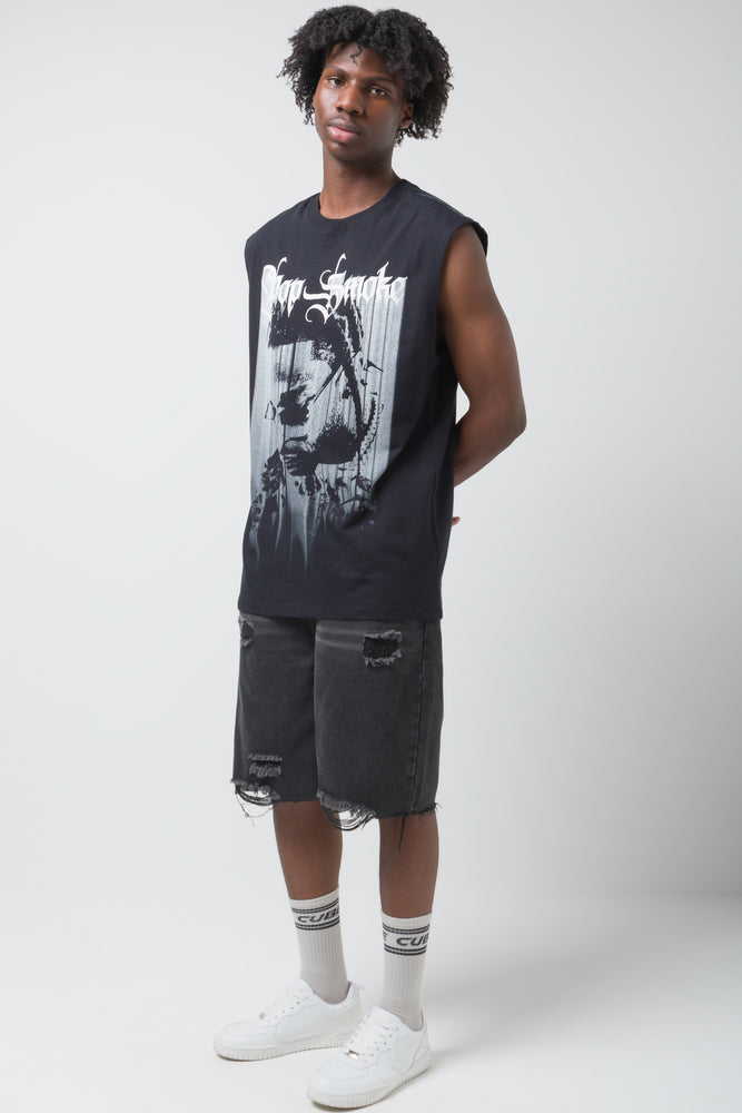 Pop Smoke Muscle T-Shirt Black (1)
