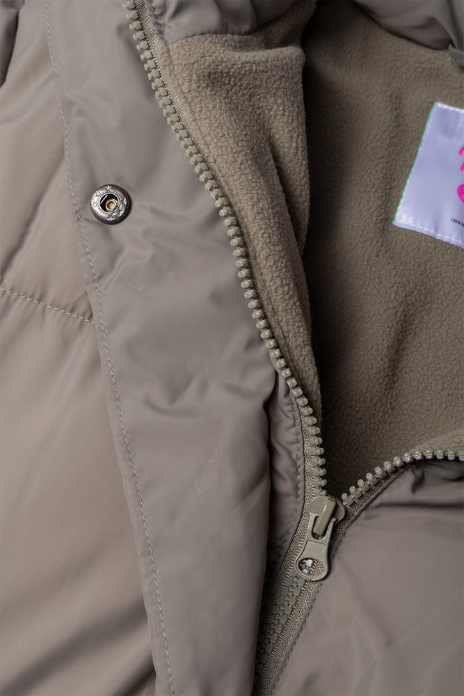 Longline Puffer Jacket Green (1)