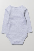 Long Sleeve Vest Grey Melange (2)