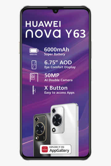 Huawei Nova Y63 128GB Dual Sim Black Vodacom