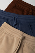 3 Pack Trackpants Brown, Blue And Natural (1)