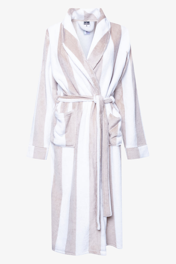 Stripe Gown Cream And Natural