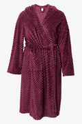 Fleece Textured Gown Burgundy